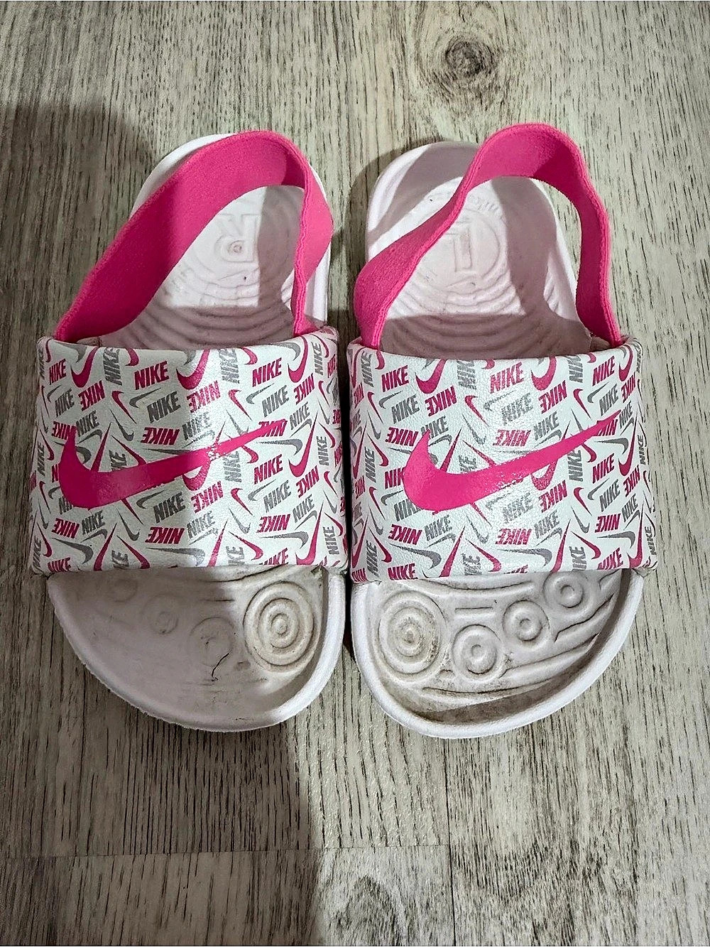 Nike Kawa SE Baby/Toddler Slides Pink & White